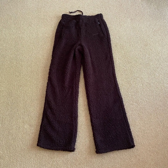 Skims Espresso High Pile Fleece Pants, Size Small NWT - Picture 1 of 3